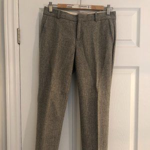 Banana Republic Sexy Straight Gray Wool Blend Career Pants